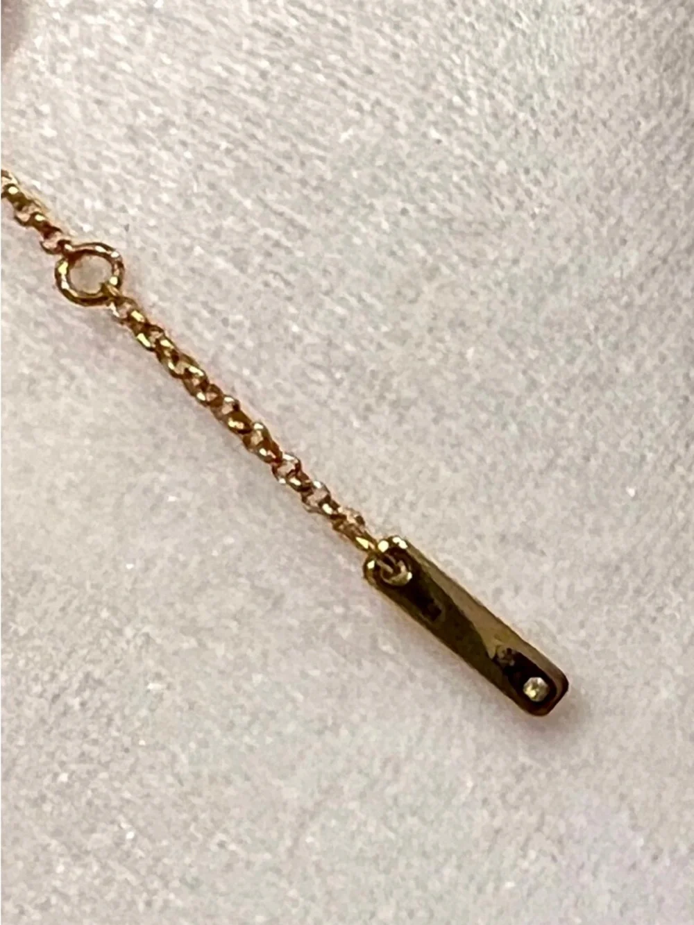 Nine West Gold Long Pendant Necklace with Leopard Ring Accent - Picture 6 of 7